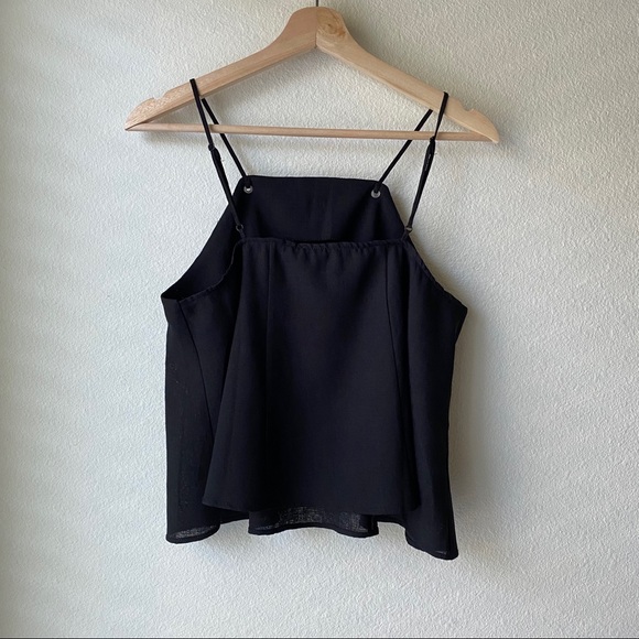MANGO Black Flowy Loose Fit Tank | Size US 6 - Picture 5 of 6